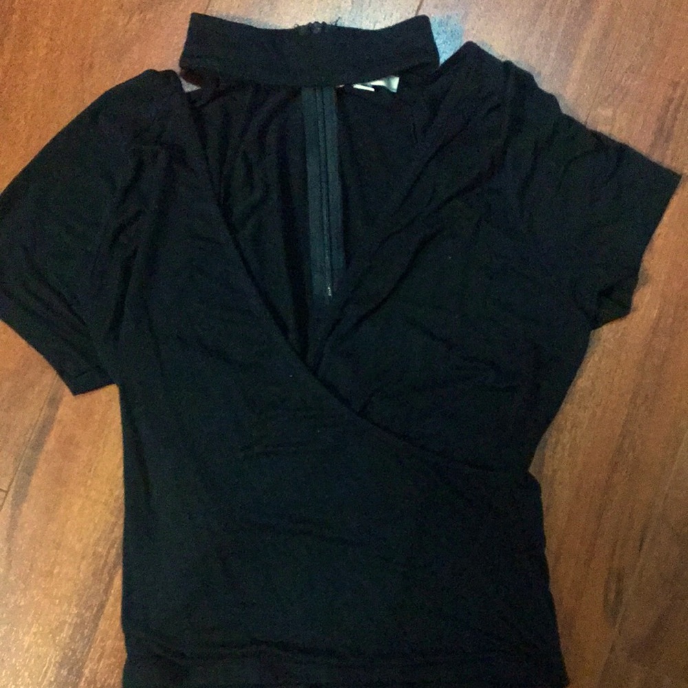 Don’t Ask Why, OSFM, Black Choker Crop Top